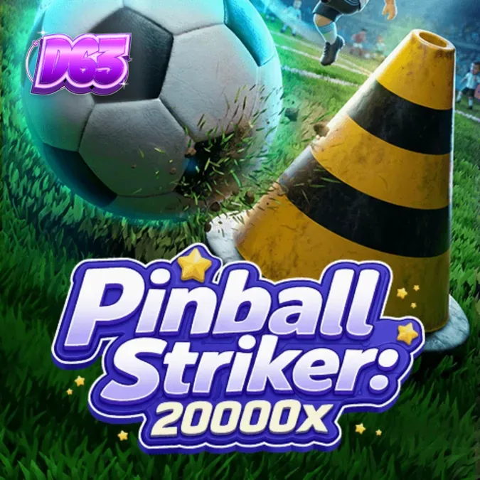 Ang neon-lit stadium interface ng Pinball Striker 20,000x slot game